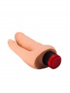 Двойной гелевый вибратор телесного цвета - 17 см. фото 6 — pink-kiss