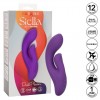 Фиолетовый вибратор-кролик Stella Liquid Silicone Dual Pleaser - 17,25 см. фото 5 — pink-kiss