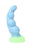 Голубой фаллоимитатор "Посейдон" с ярко выраженным рельефом - 19 см. фото 2 — pink-kiss