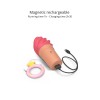 Малиновый мини-вибратор в форме мороженого Candice фото 4 — pink-kiss