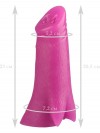 Розовая анальная втулка в виде поросячьего пятачка - 23 см. фото 2 — pink-kiss