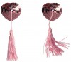 Розовые пэстисы-сердечки Gipsy с кисточками фото 1 — pink-kiss
