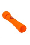 Оранжевый вибромассажер Vim Vibrating Wand - 31,3 см. фото 3 — pink-kiss