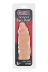 Телесная реалистичная насадка на пенис SUPER STRETCH EXTENDER 5.5INCH - 14 см. фото 3 — pink-kiss