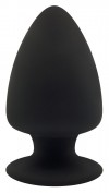 Черная анальная втулка Premium Silicone Plug M - 11 см. фото 1 — pink-kiss