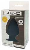 Черная анальная втулка Premium Silicone Plug M - 11 см. фото 2 — pink-kiss