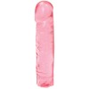Розовый прозрачный гелевый фаллоимитатор Сristal Jellies - 20 см. фото 1 — pink-kiss