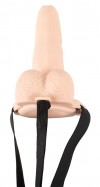 Полый страпон с вибрацией Vibrating Strap-On Sleeve - 17,5 см. фото 2 — pink-kiss