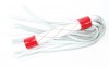 Бело-красная плеть средней длины с ручкой - 44 см. фото 1 — pink-kiss