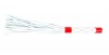 Бело-красная плеть средней длины с ручкой - 44 см. фото 2 — pink-kiss