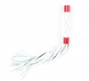 Бело-красная плеть средней длины с ручкой - 44 см. фото 3 — pink-kiss