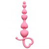 Розовая анальная цепочка Begginers Beads - 18 см. фото 1 — pink-kiss