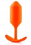 Оранжевая пробка для ношения B-vibe Snug Plug 3 - 12,7 см. фото 1 — pink-kiss