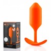 Оранжевая пробка для ношения B-vibe Snug Plug 3 - 12,7 см. фото 2 — pink-kiss