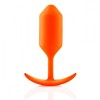 Оранжевая пробка для ношения B-vibe Snug Plug 3 - 12,7 см. фото 3 — pink-kiss