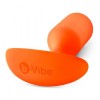 Оранжевая пробка для ношения B-vibe Snug Plug 3 - 12,7 см. фото 4 — pink-kiss
