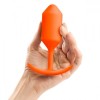 Оранжевая пробка для ношения B-vibe Snug Plug 3 - 12,7 см. фото 6 — pink-kiss