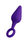 Фиолетовая анальная втулка с ограничительным колечком - 11,5 см. фото 2 — pink-kiss