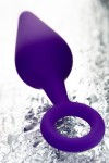 Фиолетовая анальная втулка с ограничительным колечком - 11,5 см. фото 10 — pink-kiss