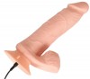 Телесный вибратор на присоске с пультом ДУ Bendable RC Vibrator with Balls - 20,8 см. фото 5 — pink-kiss