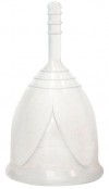 Белая менструальная чаша размера L фото 1 — pink-kiss