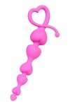 Розовая анальная цепочка Eromantica - 18,5 см. фото 1 — pink-kiss