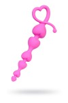 Розовая анальная цепочка Eromantica - 18,5 см. фото 2 — pink-kiss
