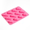 Ярко-розовая силиконовая форма для льда с фаллосами фото 1 — pink-kiss