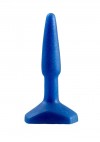 Синий анальный стимулятор Small Anal Plug - 12 см. фото 1 — pink-kiss