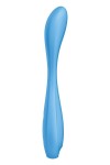 Голубой гибкий вибромассажер Satisfyer G-Spot Flex 4+ - 19 см. фото 2 — pink-kiss