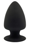 Черная анальная пробка PREMIUM SILICONE PLUG M - 11 см.  фото 1 — pink-kiss