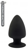 Черная анальная пробка PREMIUM SILICONE PLUG M - 11 см.  фото 3 — pink-kiss