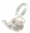 Прозрачное эрекционное кольцо с виброэлементом GOOD VIBES COCKRING RABBIT фото 1 — pink-kiss