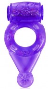 Фиолетовое эрекционное виброкольцо с шипиками фото 1 — pink-kiss