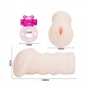 Мастурбатор-вагина с вибрацией от съёмного кольца - 14 см. фото 6 — pink-kiss