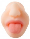 Телесный мастурбатор-ротик с языком фото 5 — pink-kiss