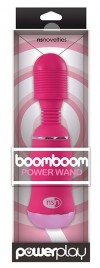 Ярко-розовый вибромассажер с усиленной вибрацией BoomBoom Power Wand фото 2 — pink-kiss