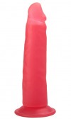 Розовый фаллоимитатор на подошве в виде присоски - 16,5 см. фото 1 — pink-kiss