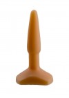 Оранжевый анальный стимулятор Small Anal Plug flash - 12 см. фото 1 — pink-kiss