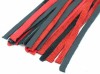 Черно-красная плеть с красной ручкой "Турецкие головы" - 57 см. фото 5 — pink-kiss