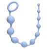 Голубая анальная цепочка Long Pleasure Chain - 35 см. фото 1 — pink-kiss