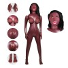 Темнокожая надувная секс-кукла с вибрацией Лионелла фото 4 — pink-kiss