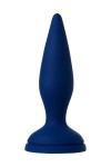 Синяя анальная вибровтулка OPlay Unico с пультом ДУ - 13,5 см. фото 3 — pink-kiss