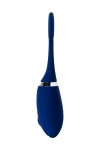 Синяя анальная вибровтулка OPlay Unico с пультом ДУ - 13,5 см. фото 6 — pink-kiss