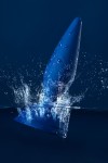 Синяя анальная вибровтулка OPlay Unico с пультом ДУ - 13,5 см. фото 17 — pink-kiss