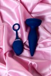 Синяя анальная вибровтулка OPlay Unico с пультом ДУ - 13,5 см. фото 20 — pink-kiss