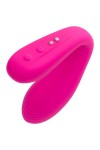 Ярко-розовый многофункциональный стимулятор для пар Dolce фото 3 — pink-kiss