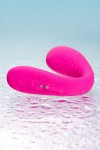 Ярко-розовый многофункциональный стимулятор для пар Dolce фото 10 — pink-kiss
