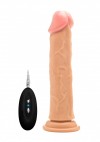 Телесный вибратор-реалистик Vibrating Realistic Cock 9" - 23,5 см. фото 1 — pink-kiss