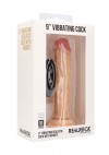 Телесный вибратор-реалистик Vibrating Realistic Cock 9" - 23,5 см. фото 2 — pink-kiss